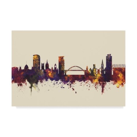Trademark Fine Art Michael Tompsett 'Sunderland England Skyline Iii' Canvas Art, 12x19 MT01778-C1219GG